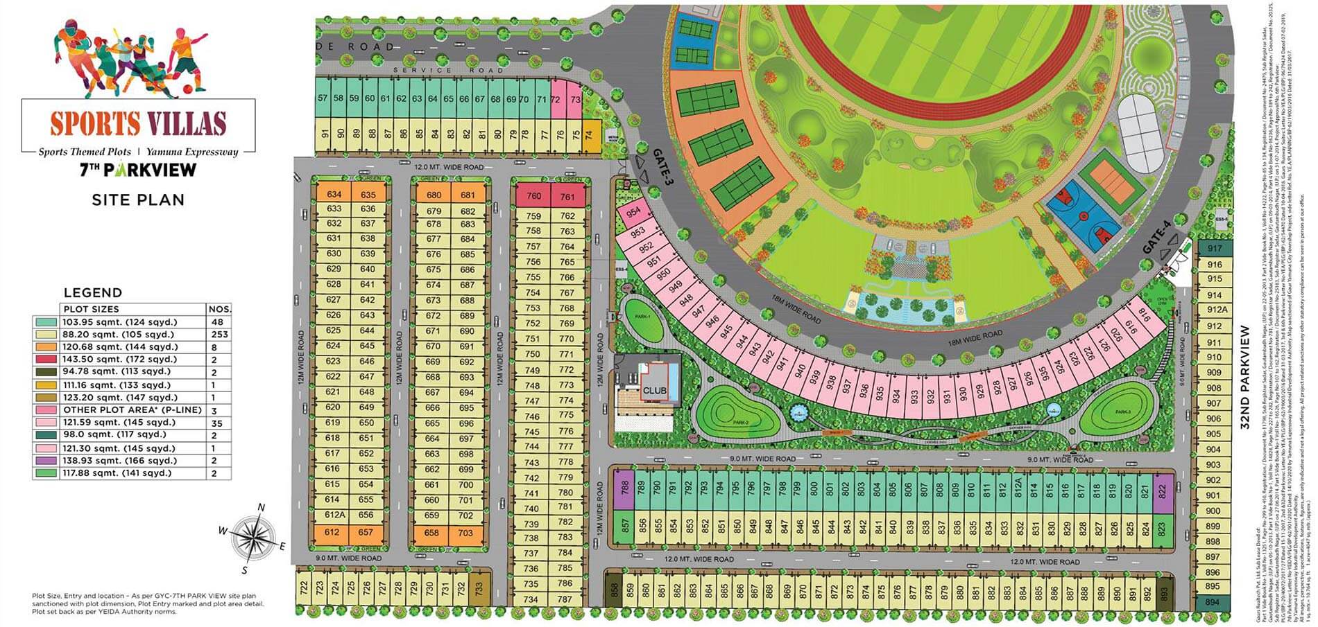 Gaur Sports Villas Site Plan