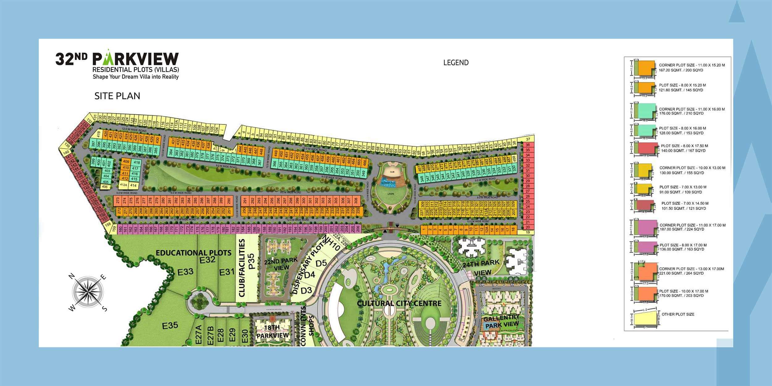 Gaur Yamuna City 32nd Parkview site plan